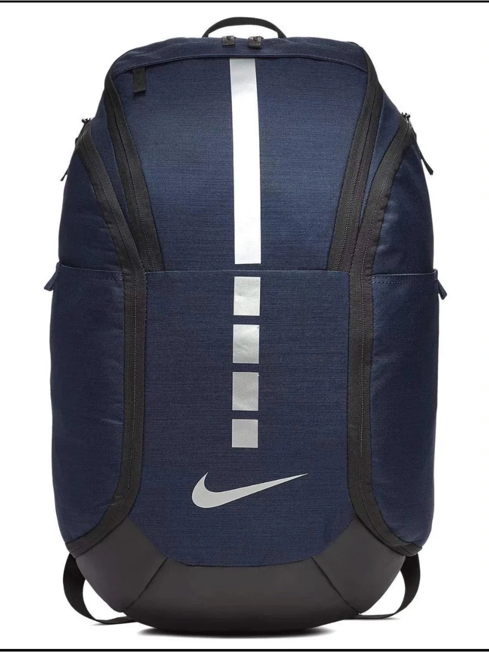 NWT Nike Men's Navy Backpack with Silver Reflective Accents